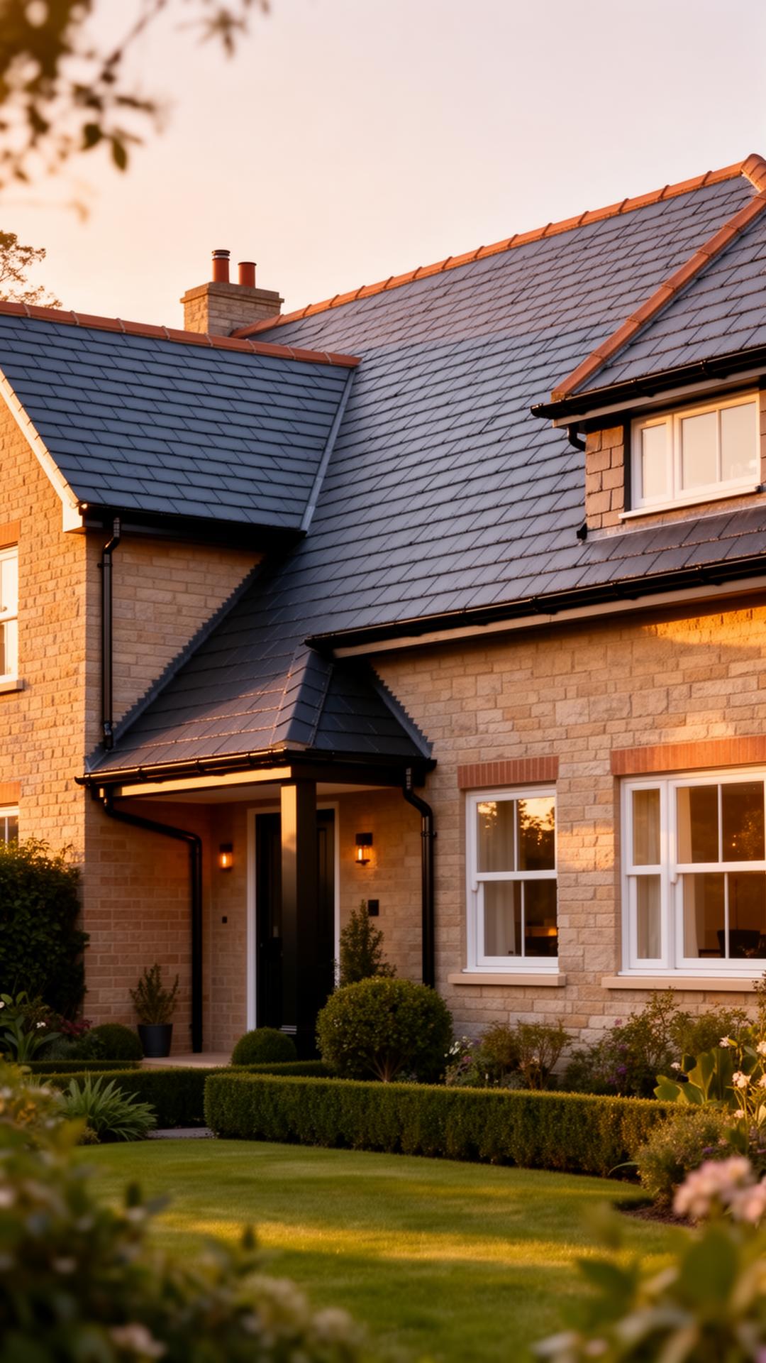 R Downie roofing team on a Lincolnshire home